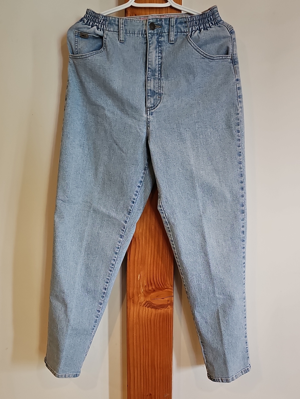 Lee High-Rise Elastic Waist Light Blue Jeans